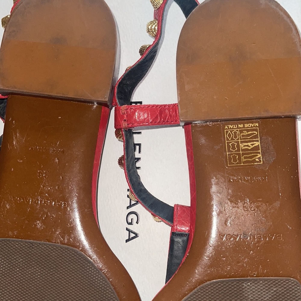 Balenciaga red women sandals - Picture 6 of 7
